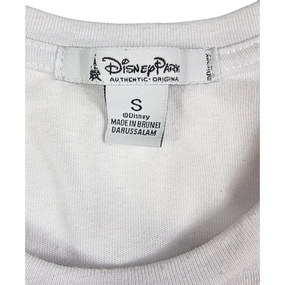 Disney Parks White & Yellow Bow Trim Minnie Mouse Tank‎ Top Women's Size Small